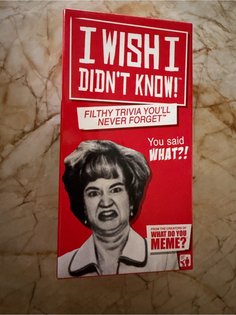 I Wish I Didn’t Know! Filthy Trivia Game - Red